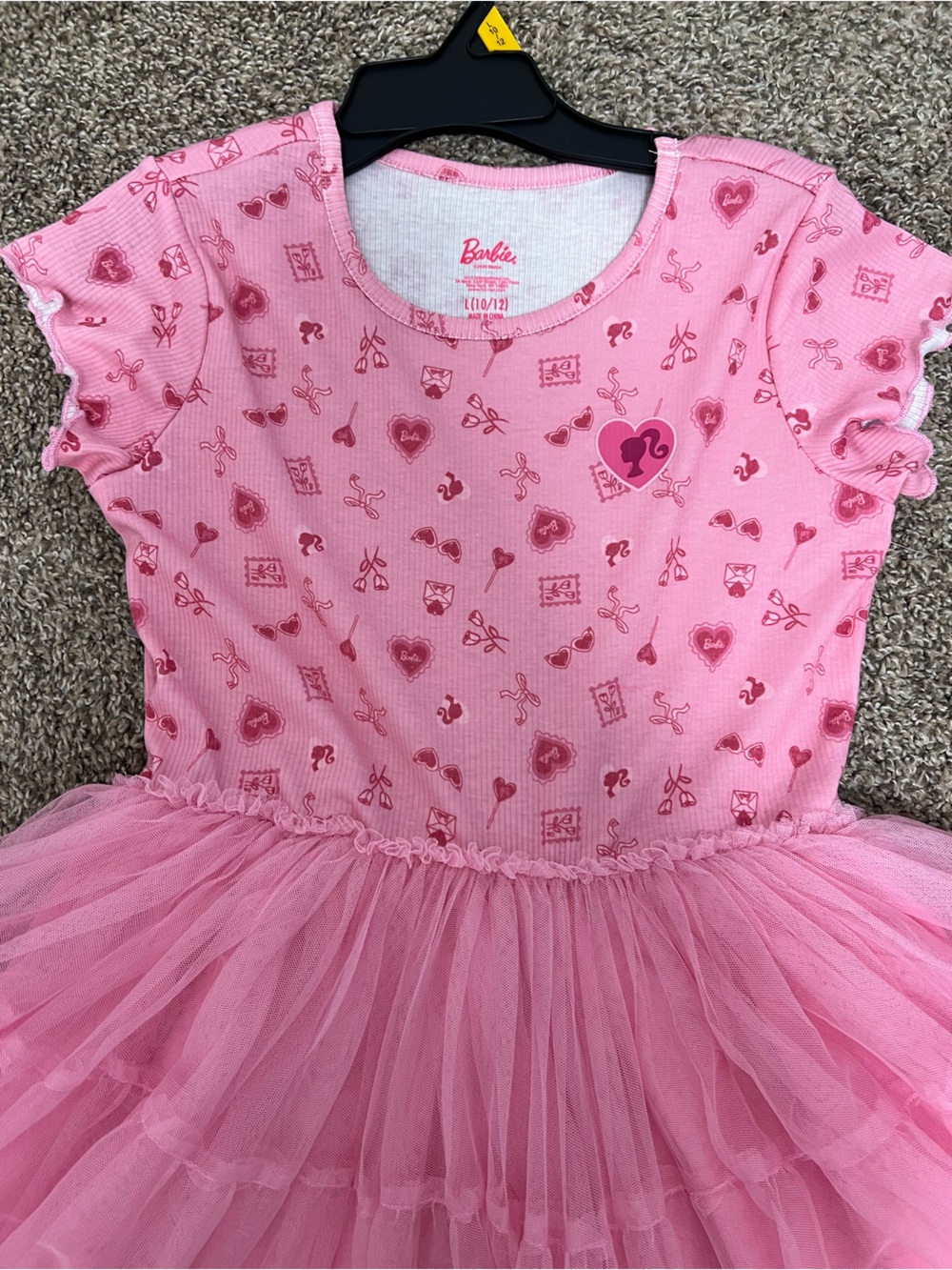 Barbie Girls Pink Tutu Dress - Size Large (10/12) - New with Tags - Picture 7 of 8